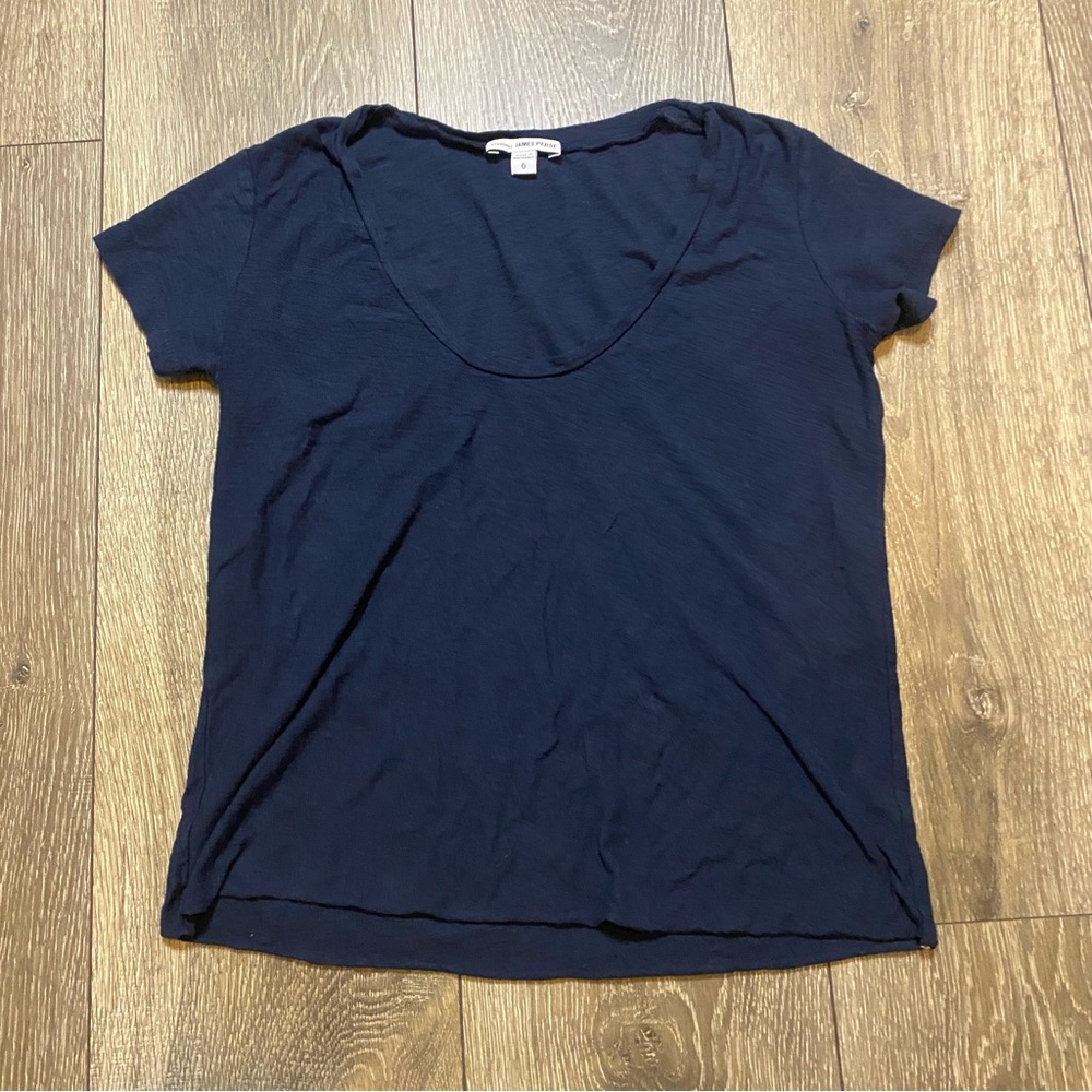 Standard James Perse Scoop Neck Short Sleeve T-Shirt Women’s Size 0/XS